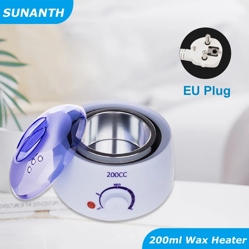 Wax Machine Kit for Hair Removal Waxing Heater and Beans Kit Depilatory Epilator Wax-melt Pot Paraffin Warmer Heating Machine