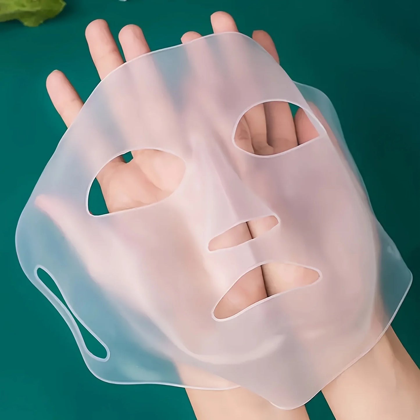 Masque hydratant en silicone 3D réutilisable, outil de soin facial, anti-évaporation